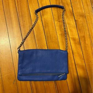 Elegant Blue Chain Strap Women's Bag